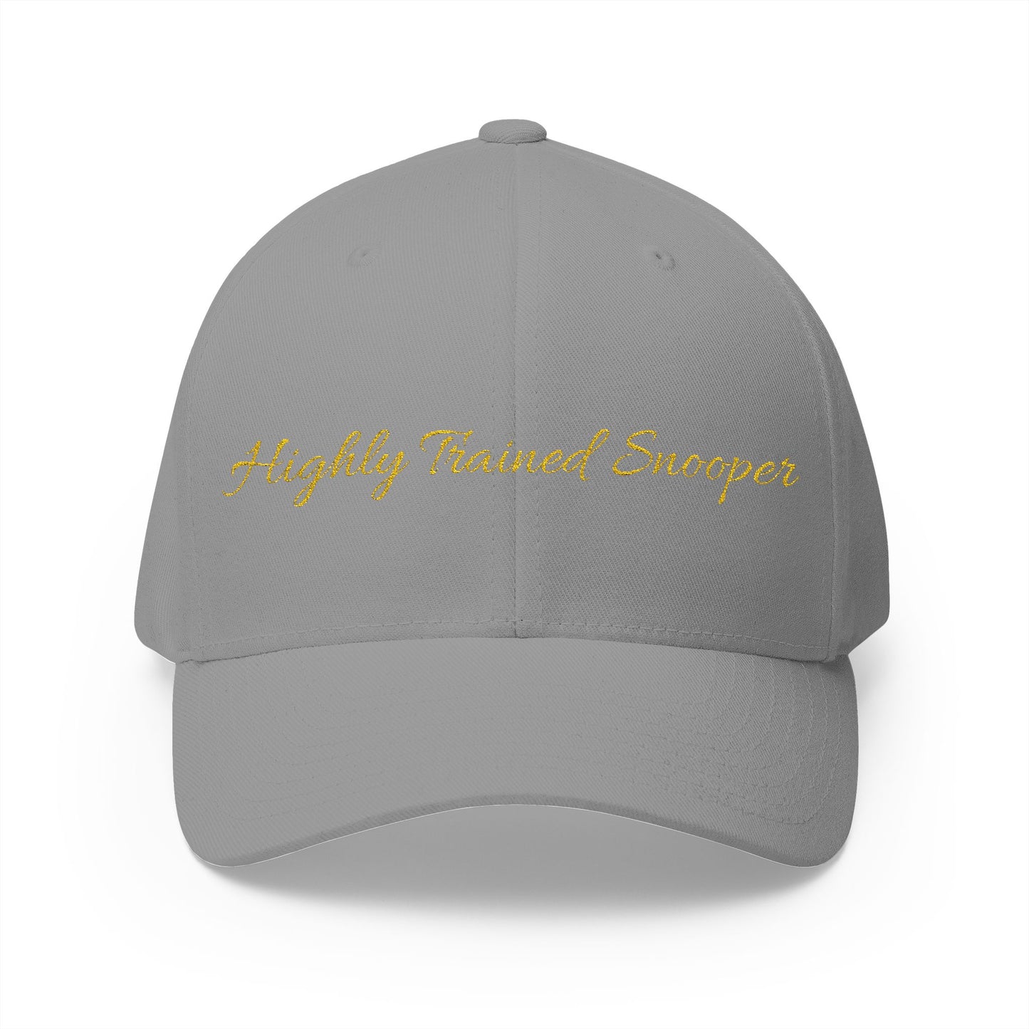 Embroidered 'Highly Trained Snooper' Closed-Back Cap