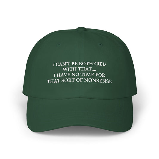 Dad Cap – "I Have No Time For That Sort Of Nonsense." JUNGLE BOOK CARTOON Embroidered Baseball Hat