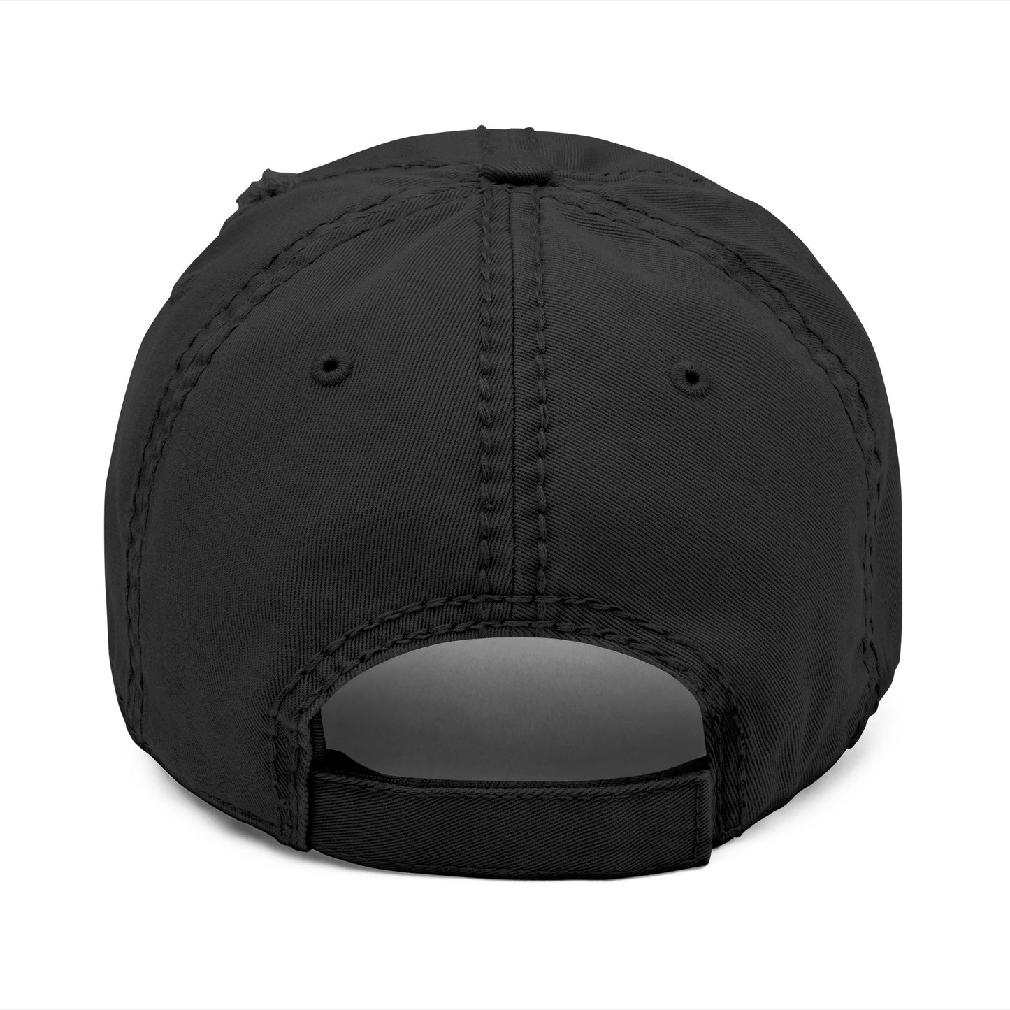Embroidered Distressed Dad Hat — "Tempts Fate and Wins" Vintage Baseball Cap