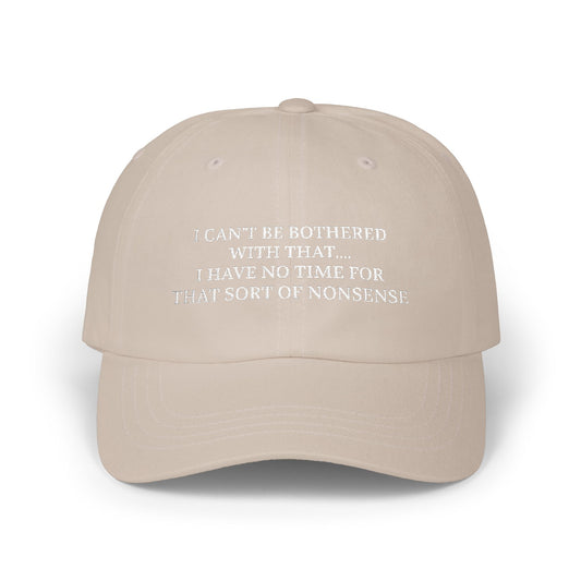 Dad Cap – "I Have No Time For That Sort Of Nonsense." JUNGLE BOOK CARTOON Embroidered Baseball Hat