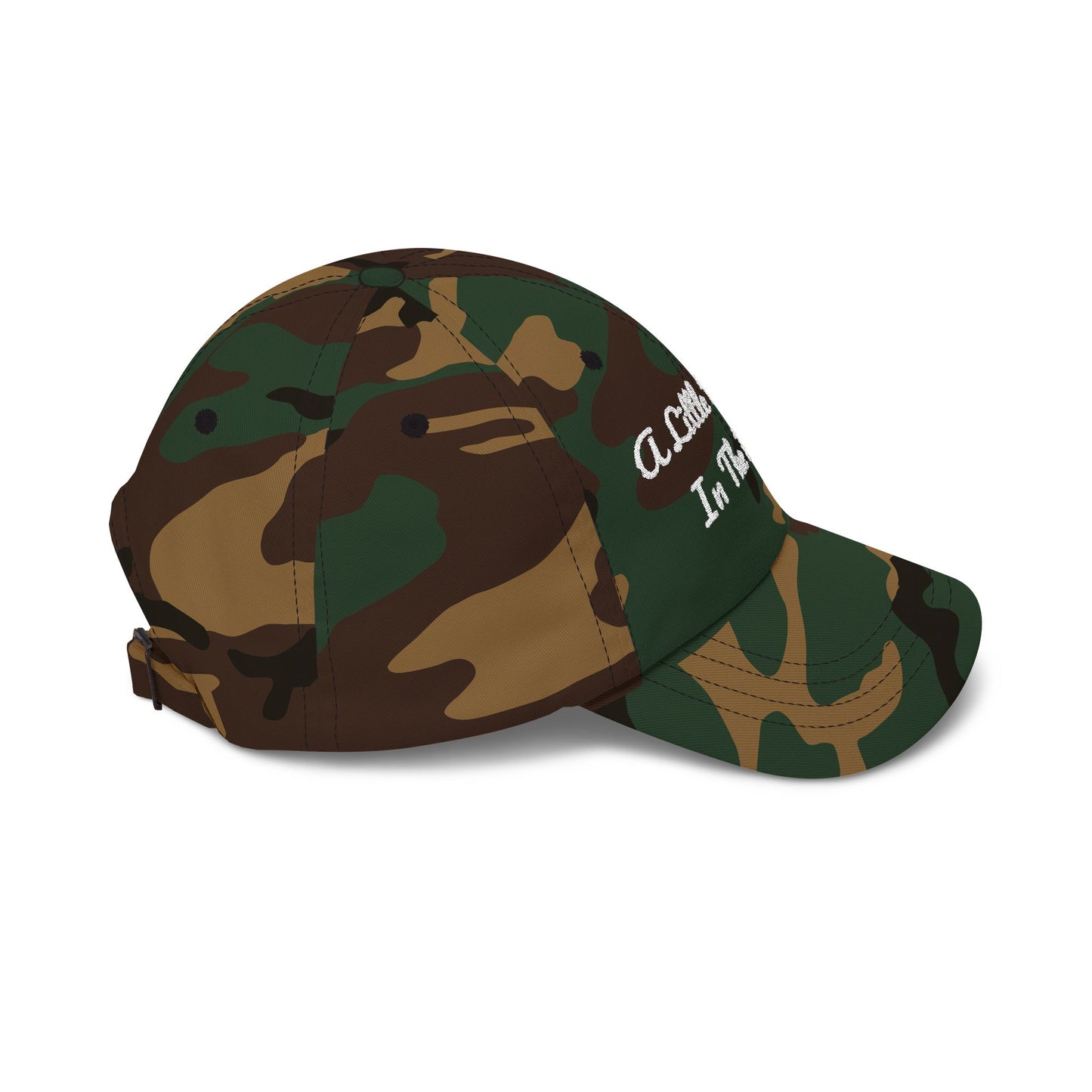 Classic Dad Cap — "A Little Touched In The Head" Embroidered Cotton Baseball Hat